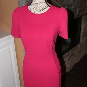 Calvin Klein Puff Sleeve Sheath Dress